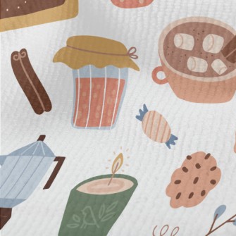 Cute Cake Teapot Biscuit Cup Terry