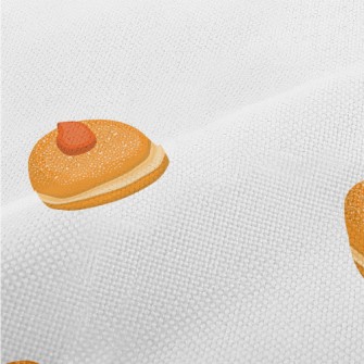 Hand-painted Strawberry Cream  Performance Linen