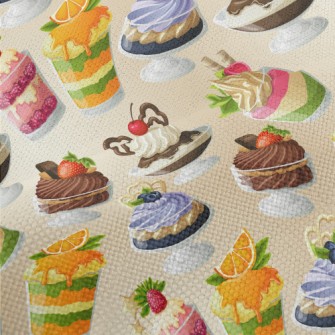 Hand Drawn Various Flavor Dess Performance Linen