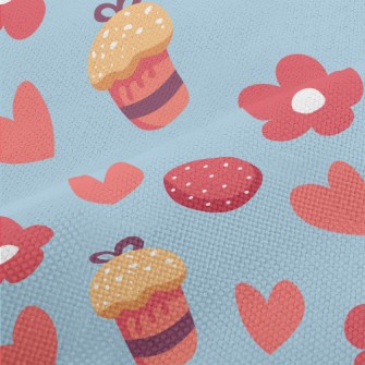 Love Flower Cake Easter Eggs Performance Linen