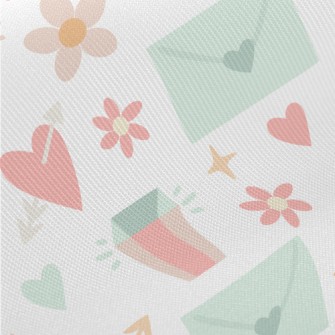Pierced Heart Envelope Flower  Twill
