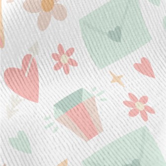 Pierced Heart Envelope Flower  Standard Corduroy