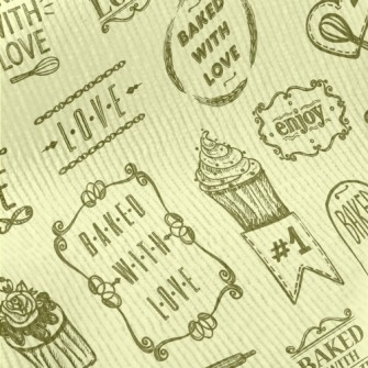 Handwritten Love Words And Cak Standard Corduroy