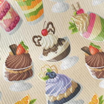 Hand Drawn Various Flavor Dess Standard Corduroy