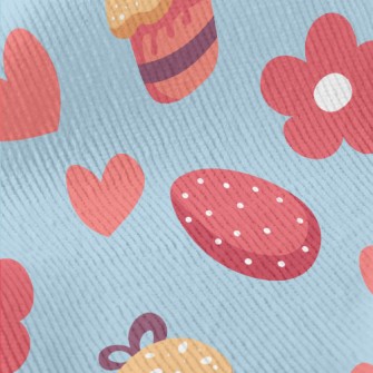 Love Flower Cake Easter Eggs Standard Corduroy