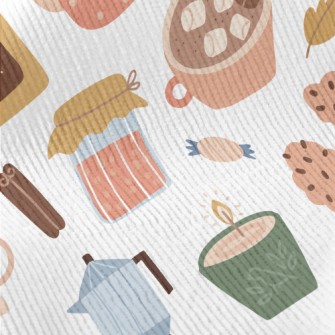 Cute Cake Teapot Biscuit Cup Standard Corduroy