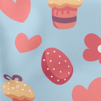 Love Flower Cake Easter Eggs Stretch Ponte