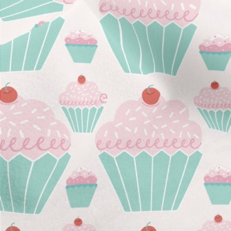 Pink Cream Cherry Cake Micro Fleece