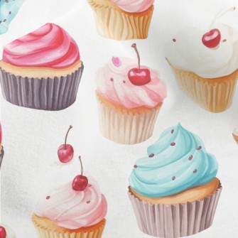 Realistic Hand Drawn Cherry Cu Micro Fleece