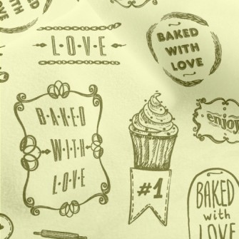 Handwritten Love Words And Cak Micro Fleece