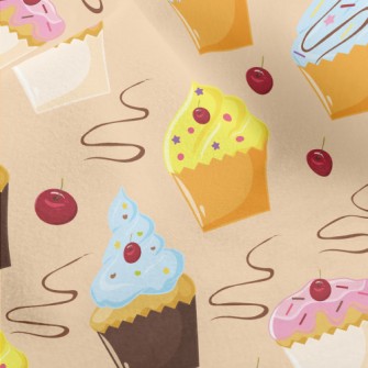 Various Flavor Cup Cakes Micro Fleece