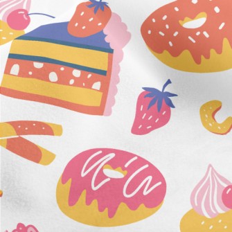 Brightly Colored Cakes Dessert Micro Fleece