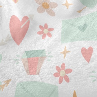 Pierced Heart Envelope Flower  Minky