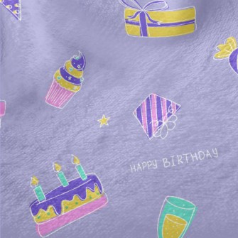 Birthday Cake Balloon Champagn Minky