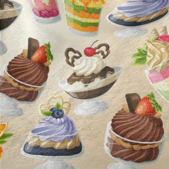 Hand Drawn Various Flavor Dess Minky