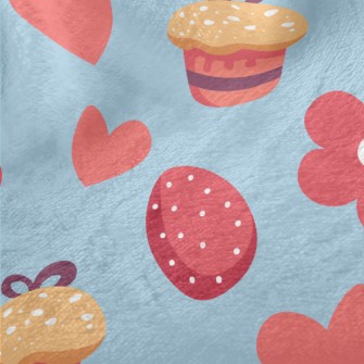 Love Flower Cake Easter Eggs Minky