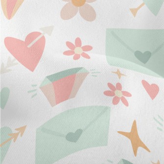 Pierced Heart Envelope Flower  Lightweight Performance Linen