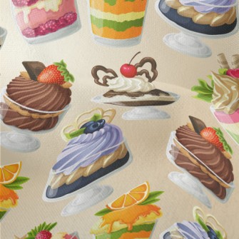 Hand Drawn Various Flavor Dess Lightweight Performance Linen