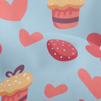 Love Flower Cake Easter Eggs Lightweight Performance Linen