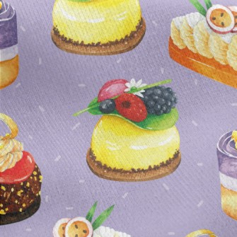 Hand Painted Watercolor Variou Jersey Backed Fleece