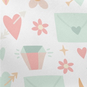 Pierced Heart Envelope Flower  Pongee