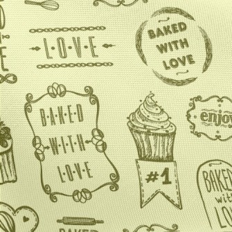Handwritten Love Words And Cak Pongee