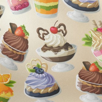 Hand Drawn Various Flavor Dess Pongee