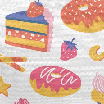 Brightly Colored Cakes Dessert Pongee