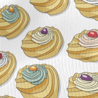 Various Colors Of Icing Cookie Stretch Jersey