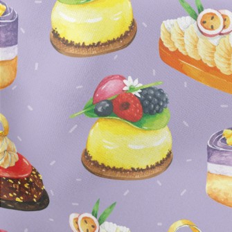 Hand Painted Watercolor Variou Lightweight Cotton Poplin