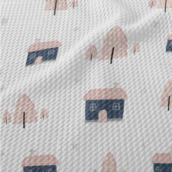 Lovely Gentle House Trees Birdseye Piqué