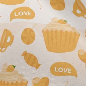 Yellow Cake Candy Love Heart Chiffon