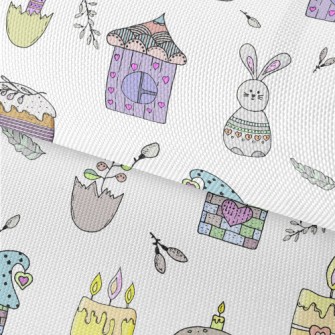Colorful House Cake Bunny Waterproof Oxford