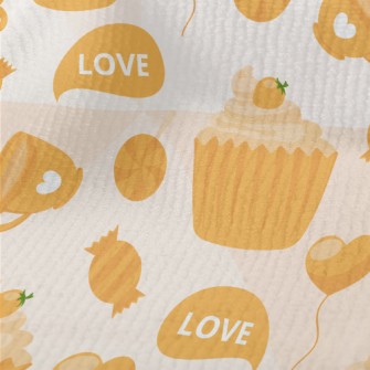Yellow Cake Candy Love Heart Terry