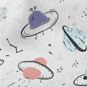 Simple Color Universe And UFO Terry