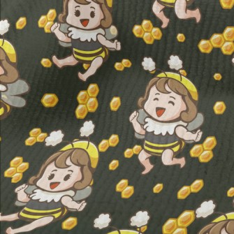 Bee Girl With Honeycomb Terry