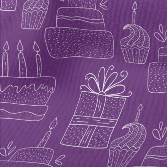 Simple White Line Birthday Cak Terry