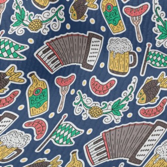 Oktoberfest Pattern Terry