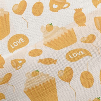 Yellow Cake Candy Love Heart Performance Linen