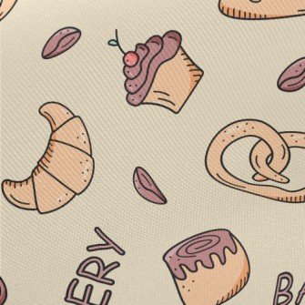 Chocolate Cake And Bread Twill