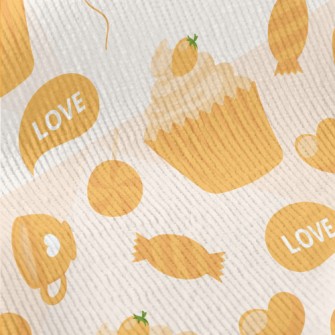 Yellow Cake Candy Love Heart Standard Corduroy