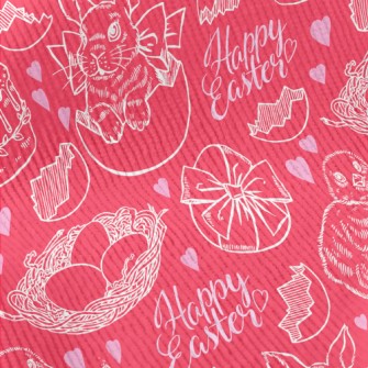 Realistic Easter Bunny Chick Standard Corduroy