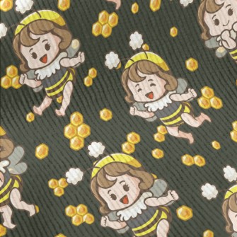 Bee Girl With Honeycomb Standard Corduroy