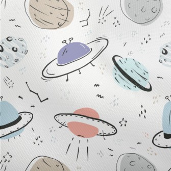 Simple Color Universe And UFO Dobby