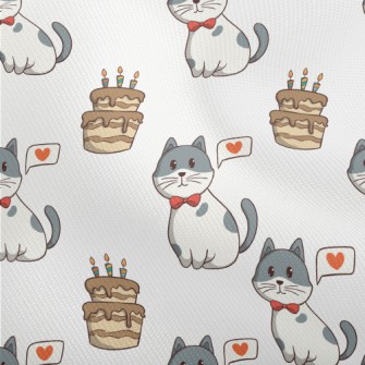 Colorful Cat And Birthday Cake Dobby