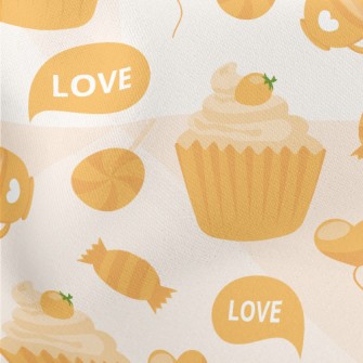 Yellow Cake Candy Love Heart Stretch Ponte