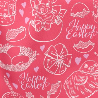 Realistic Easter Bunny Chick Stretch Ponte