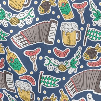 Oktoberfest Pattern Stretch Ponte