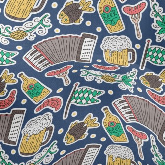Oktoberfest Pattern Lightweight Performance Linen