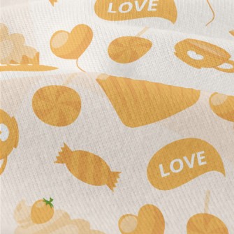 Yellow Cake Candy Love Heart Modern Jersey